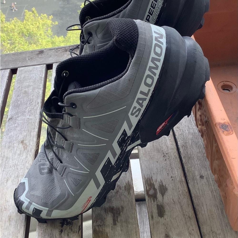 Salomon Speedcross 6 Men's Black and Gray Hiking Athletic Shoes Sz 9.5 - Picture 3 of 6